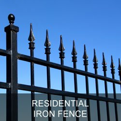 Residential Iron Fence Gallery